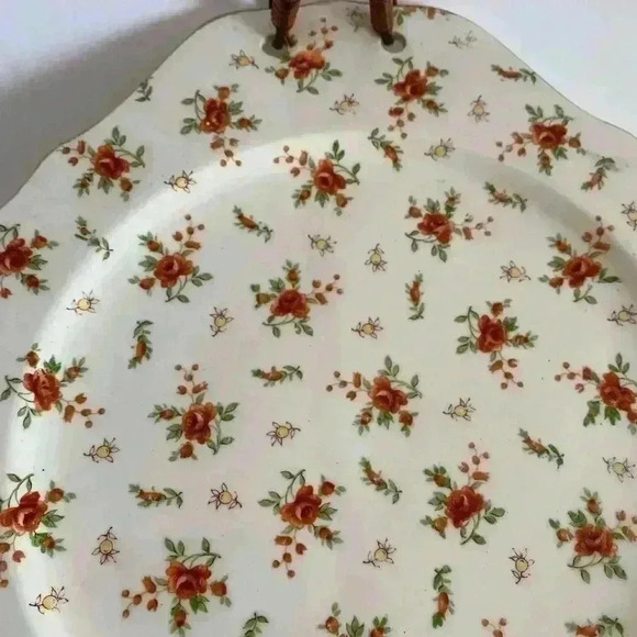 1920s Moriyama Mori Machi serving tray with wicker handle - Picture 2 of 8